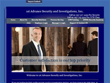 Tablet Screenshot of 1stadvancesecurity.com